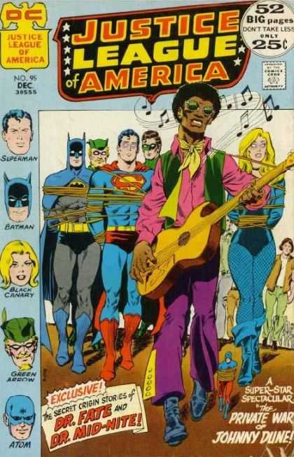 Justice League of America 95 - Guitar - Batman - Superman - Music - Black Canary - Neal Adams