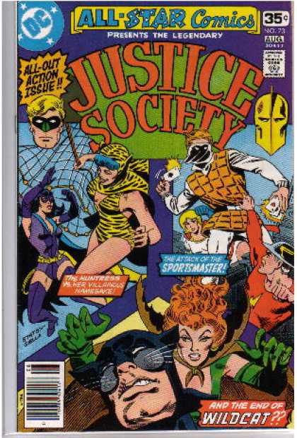 Justice Society of America 73 - And The End Of Wildcat - The Attack Of The Sportsmaster - The Huntress - All-star Comics - All-out Action Issue