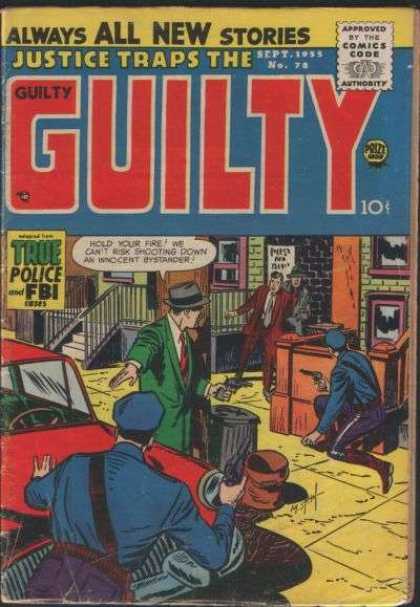 Justice Traps the Guilty 78 - Always All New Stories - Sept 1955 No 73 - Policemen - Innocent Bystander - True Police And Fbi Stories