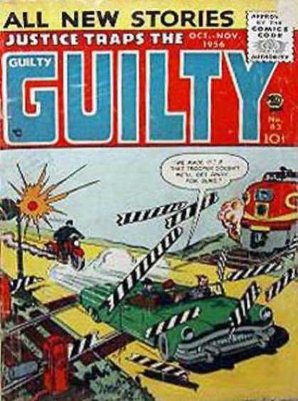 Justice Traps the Guilty 83 - Train - Motorcycle - Police - Convertable Automobile - All New Stories