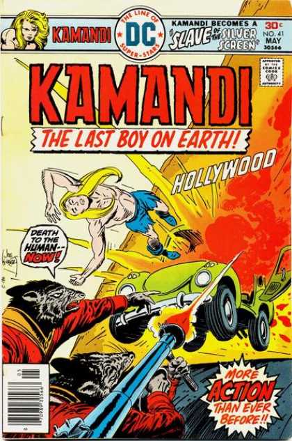 Kamandi 41 - Slave Of The Silver Screen - The Last Boy On Earth - Hollywood - Car - Gun