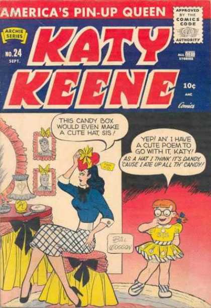 Katy Keene 24 - Americas Pin-up Queen - Candy Box - Archie Series - Red Hat - Bill