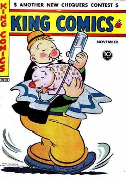 King Comics 103 - Max Fleischer - Popeye - Wimpy - Vintage Comics - King Features Syndicate