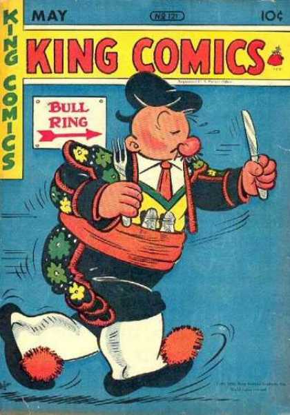 King Comics 121 - King Comics - May - Bull Ring - One Knife - One Fork