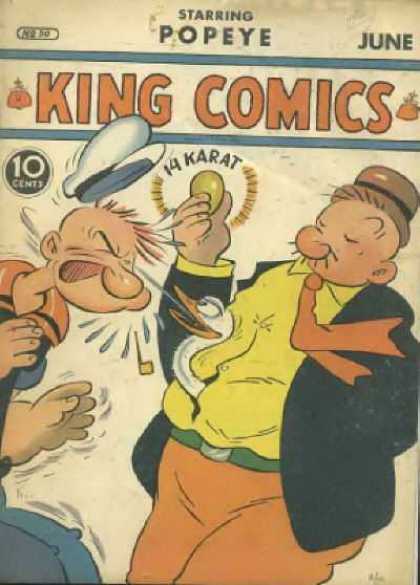 King Comics 50 - King Comics - Popeye - June Edition - 10 Cents Only - Comic