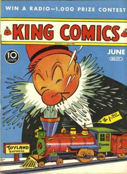 King Comics 62 - Train - Red Hat - Prize Contest - Red Nose - Splash