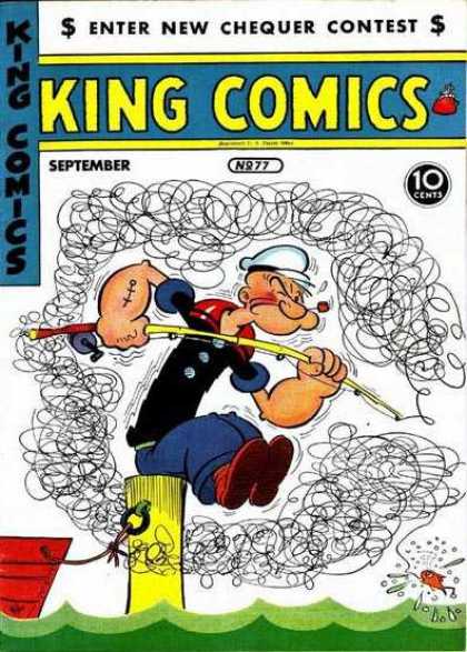 King Comics 77 - September - 10 Cents - Fish - Water - Enter The New Chequer Contest