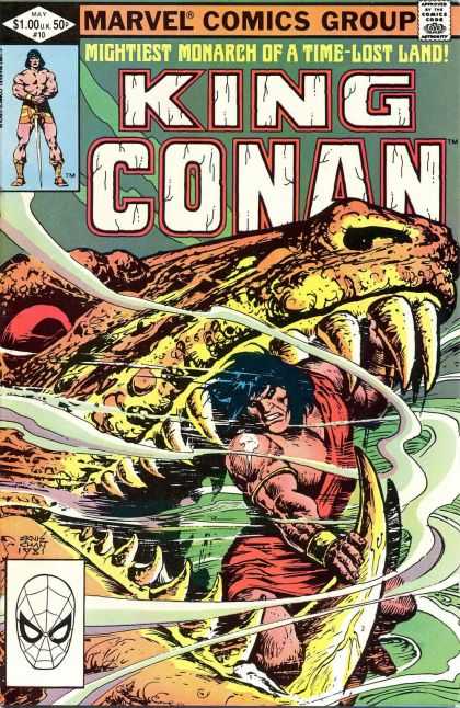 Marvel Comics Group - 100 Uk - 10 - Mightest Monarch Of A Tim Los Land - Dinosaur - Ernie Chan King Conan 10 - Marvel Comics Group - 100 Uk - 10 - Mightest Monarch Of A Tim Los Land - Dinosaur - Ernie Chan