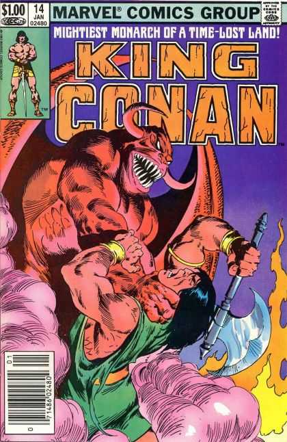 King Conan 14 - Marvel Comics - Comics Code Authority - Beast - Sharp Teeth - Horns