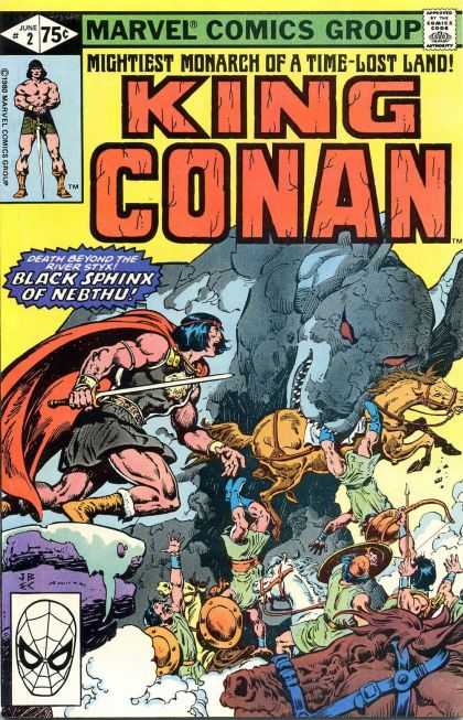 Marvel Comics Group - Approved By The Comics Code - Barbarian - Mightiest Monarch Of A Time-lost Land - Sword - Ernie Chan, John Buscema King Conan 2 - Marvel Comics Group - Approved By The Comics Code - Barbarian - Mightiest Monarch Of A Time-lost Land - Sword - Ernie Chan, John Buscema