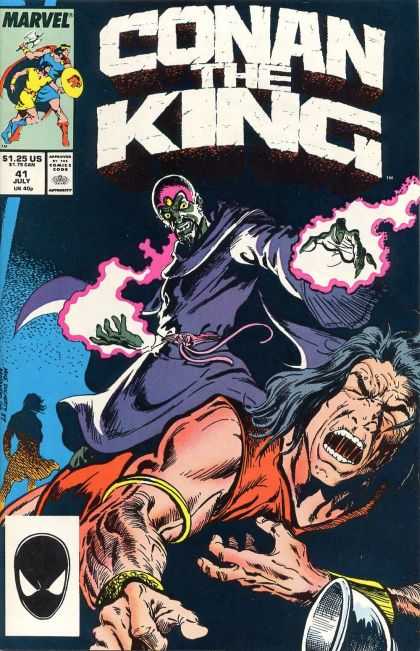 Conan The King - Pink Lightning - Pink Belt - Gold Armbands - Shadowy Figure King Conan 41 - Conan The King - Pink Lightning - Pink Belt - Gold Armbands - Shadowy Figure