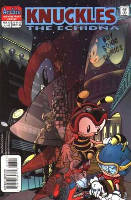 Knuckles 13 - Archie Adventure Series - Buy Sonic Comics - Goggles - Gloves - Buildings