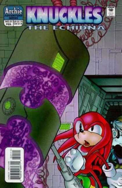 Knuckles 21 - Archie Adventure Series - The Echidna - Approved By The Comics Code - Machine - Hedgehog