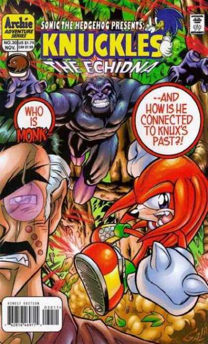 Knuckles 30 - Sonic The Hedgehog - The Echidna - Monk - Knux - Archie Adventure Series