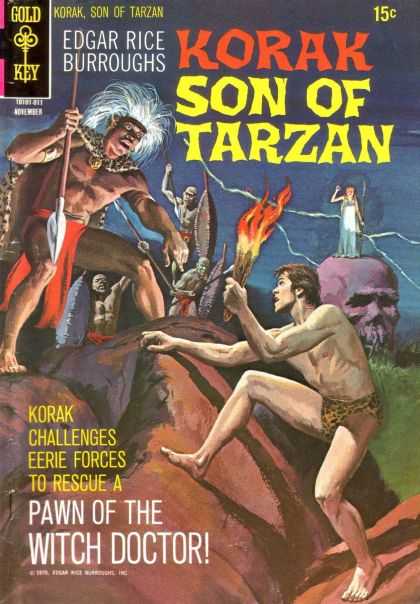 Korak 38 - Son Of Tarzan - Edgar Rice Burroughs - Korak Challenges Eerie Forces - Pawn Of The Witch Doctor - Gold Key