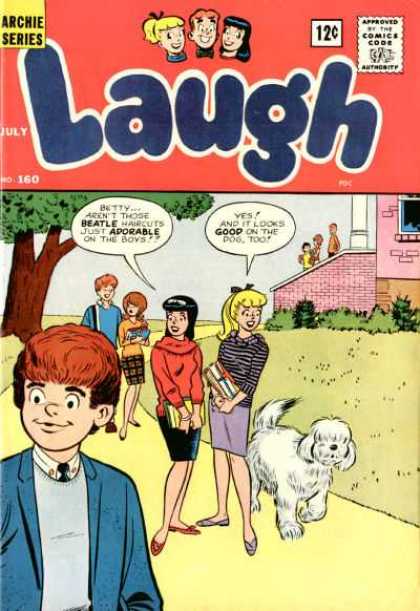 Laugh Comics 160 - Archie Series - July - Dog - Adorable - Beatle