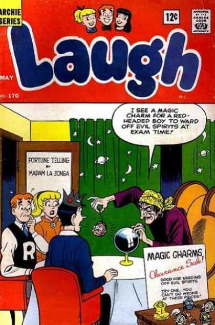 Laugh Comics 170 - Archie - Veronica - Fortune Teller - Crystal Ball - Magic Charms