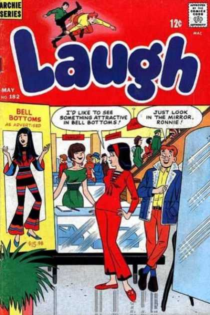 Laugh Comics 182 - Approved By The Comics Code - Man - Archie Series - Woman - Mirror
