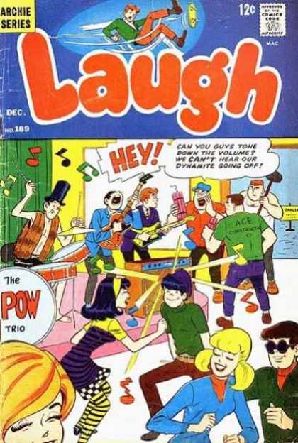 Laugh Comics 189 - Archie - Band - Drums - Dancing - Dynamite