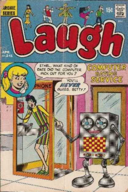 Laugh Comics 241 - Ethel - Betty - Date - Robot - Phone