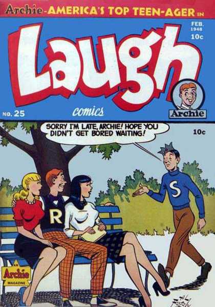 Laugh Comics 25 - Archie - February - 10 Cents - Jughead - Veronica