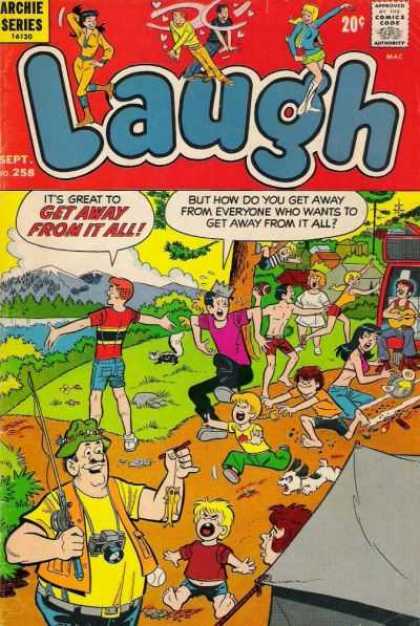 Laugh Comics 258 - Archie - Fishing - Veronica - Jughead - Camping
