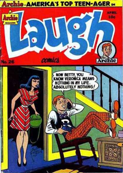 Laugh Comics 26 - Archie - Americas Top Teen-ager - Veronica - Telephone - Speech Bubble