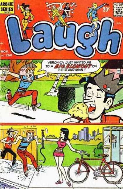 Laugh Comics 260 - Jughead - Ice Cream Cone - Teens - Bike - Phone Booth
