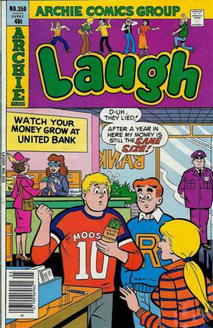 Laugh Comics 350 - Archie - United - Bank - Money - Size