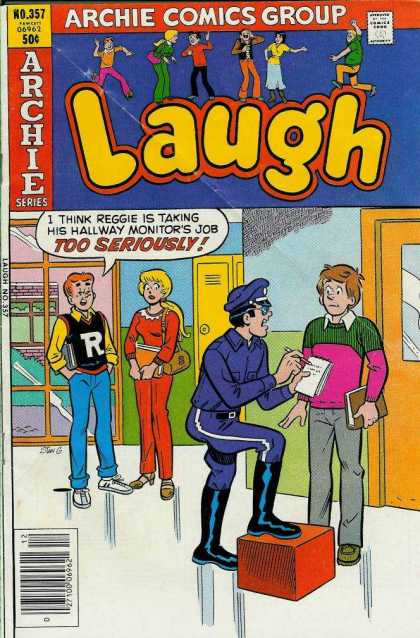 Laugh Comics 357 - Betty - Reggie - Police - Seriously - Monitor