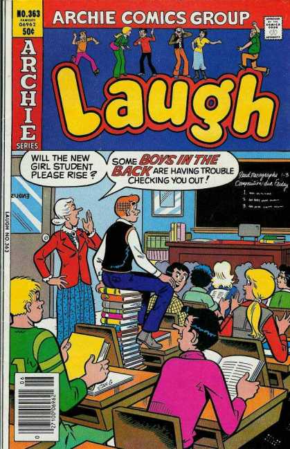 Laugh Comics 363 - Miss Grundy - Archies - Classroom - Blackboard - Moose