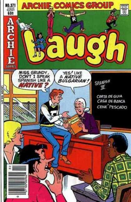 Laugh Comics 371 - Archie - Miss Grundy - Classroom - Spanish - Bulgarian