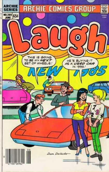 Laugh Comics 389 - Approved By The Comics Code Authority - Archie Series - No389 - June - Car