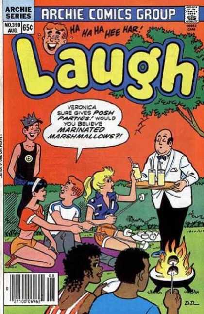 Laugh Comics 390 - Archie Comics Group - 65 Cents - Archie Series - Bonfire - Toasting Marshmellows