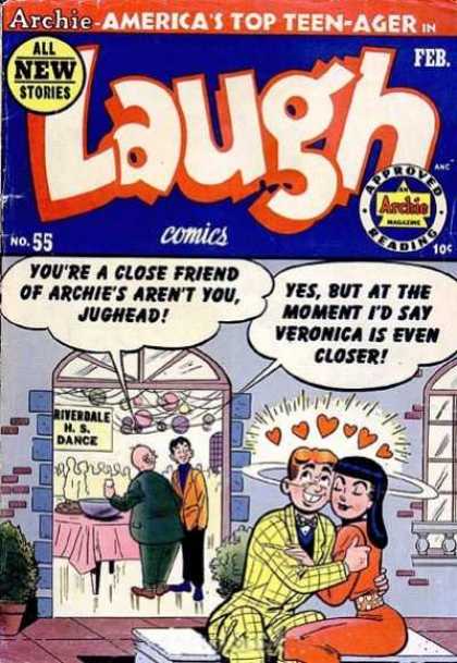 Laugh Comics 55 - Archie - Dance - High School - Love - Bench