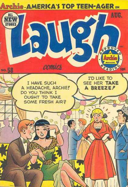 Laugh Comics 58 - Archie - Teen Comics - Archie And Gang - Archie Magazines - Archie And Friends