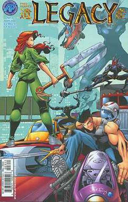 Legacy 3 - Blades - Green - Red Haired Women - Action - Destruction
