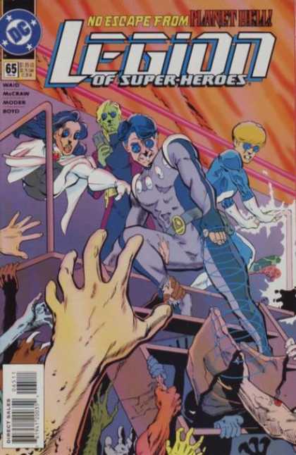 Legion of Super-Heroes (1989) 65 - No Escape - Planet Hell - No 65 - Mark Waid - Hands