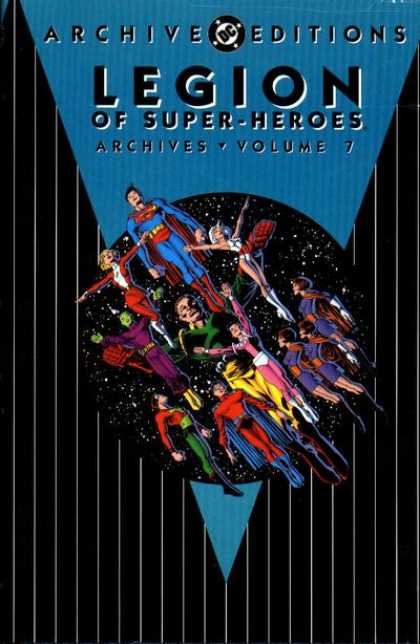 Legion of Super-Heroes Archives 7 - Superman - Volume 7 - Space - Eleven Heroes - Black And White Stripes