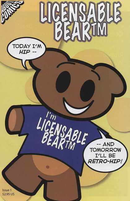 Licensable Bear 1 - Bear - Licensable - Retro - Smile - Comics