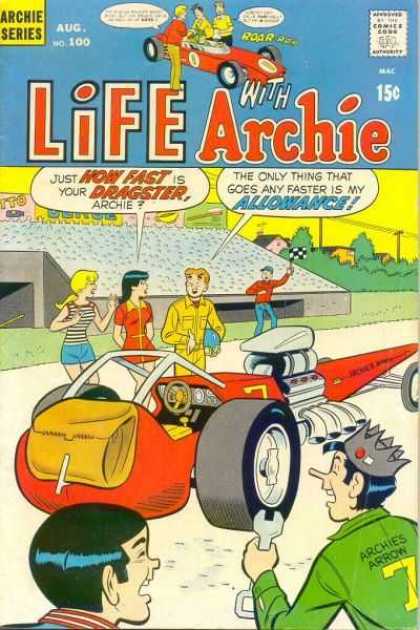 Life With Archie 100 - Archie Series - Life With Archie - Dragster - Spanor - Flag