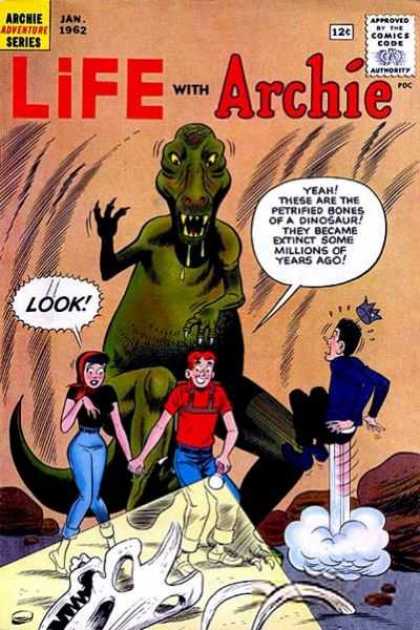 Life With Archie 12 - Dinosaur - Veronica - Jughead - Bones - Flashlight
