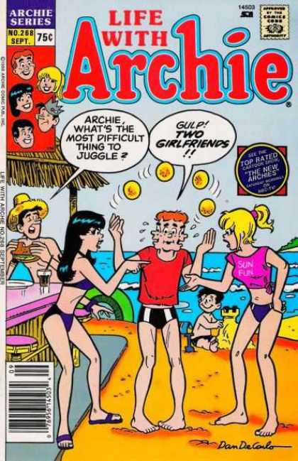 Life With Archie 268 - Jughead - Beach - Juggling - Betty U0026 Veronica - Sandwich