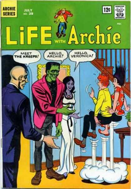 Life With Archie 39 - July No 39 - Veronica - The Kreeps - Frankinstien - Stairs