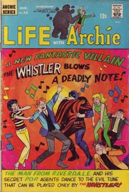 Life With Archie 52 - New Fantastic Villain - Whistler Blows A Deadly Note - Evil Tunes - Music Notes - Betty