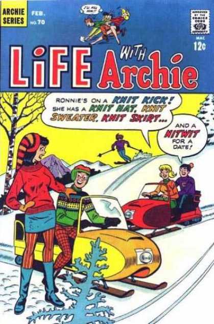 Life With Archie 70 - Comics Code Authority - Speech Bubble - Sweater - Snow - Jet Ski