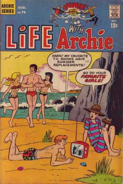 Life With Archie 76 - Archie - August - No 76 - Favorite Girls - Beach