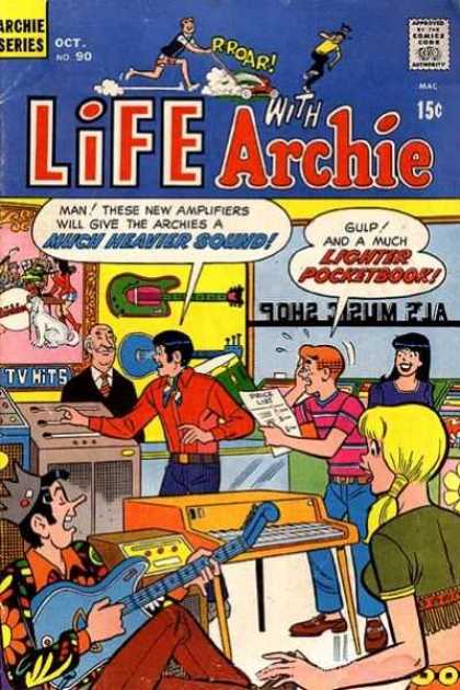 Life With Archie 90 - Much Heavier Sound - Lighter Pocket Book - Music Intrument - Compose Here - Thinking People
