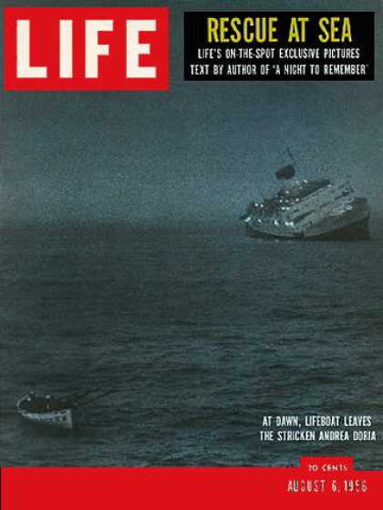 Life - Andrea Doria sinks