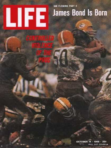 Life - Football: Greenbay Packers and Cleveland Browns